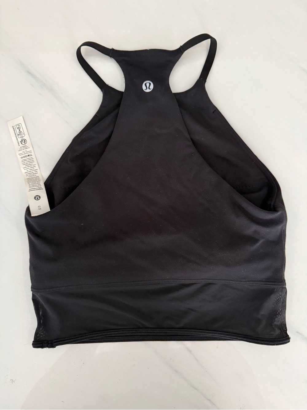 lululemon athletica Black High-Neck Racerback Sports Bra